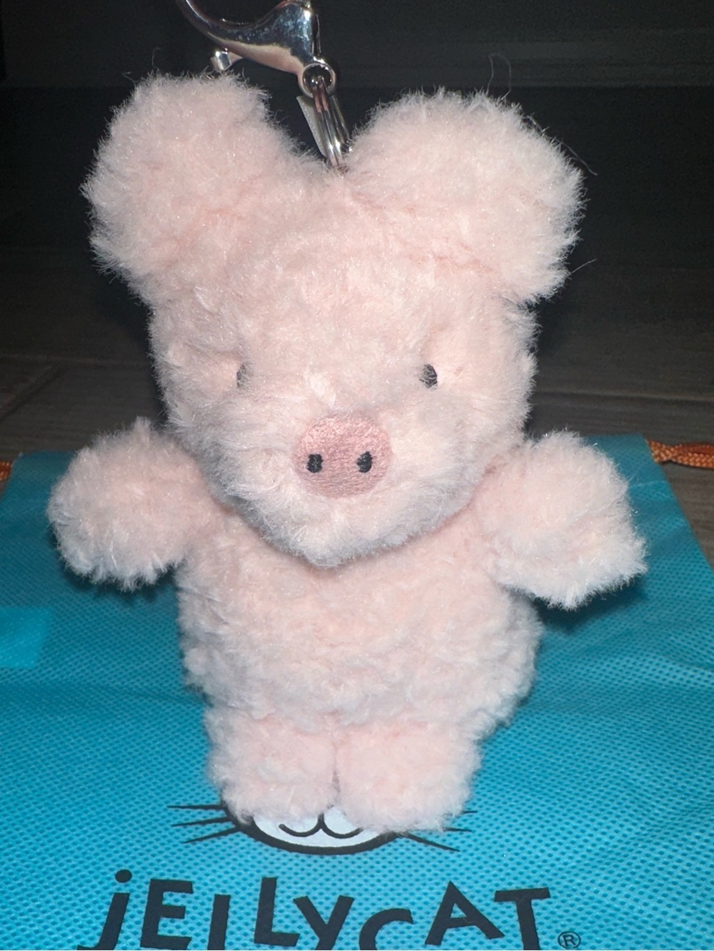Authentic Jellycat Blush Pink Pig Bag Charm 🐷✨ - Picture 6 of 9